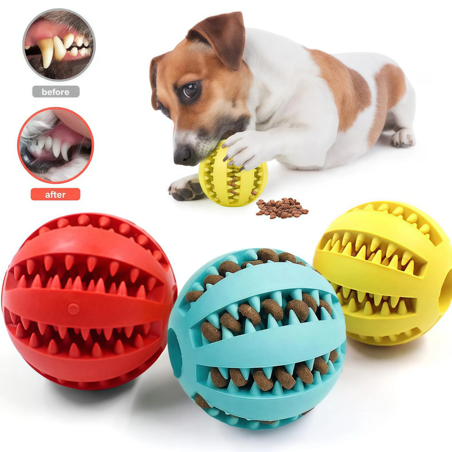 BounceBuddy Durable Chew & Treat Ball